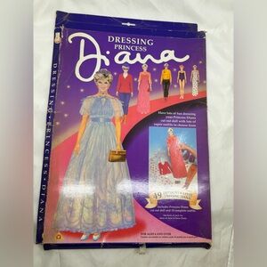 Dressing Princess Diana Paper Doll Set